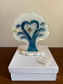 Orologio artigianale in vetro Made in Italy Napoli