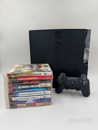 Playstation 3 Slim da 320 GB Completa + 9 giochi