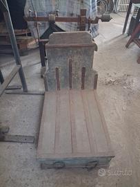 bilancia da terra vintage legno ferro
