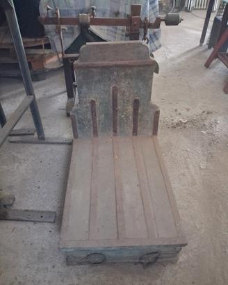 bilancia da terra vintage legno ferro