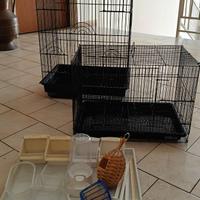 Gabbie uccelli + accessori