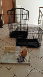 Gabbie uccelli + accessori