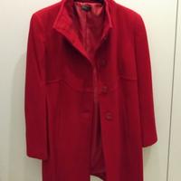 CAPPOTTO DONNA ROSSO BENETTON TAGLIA M/IT42/UE38