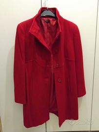 CAPPOTTO DONNA ROSSO BENETTON TAGLIA M/IT42/UE38