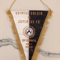 Gagliardetto Udinese Juve 29' giornata 25/26