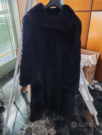 cappotto in videochiamata di visone nero