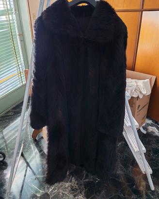 cappotto in videochiamata di visone nero