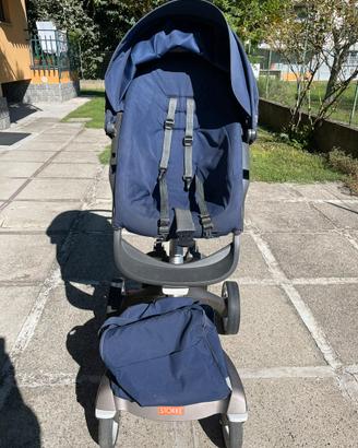 Passeggino Trio Stokke Explory Blu