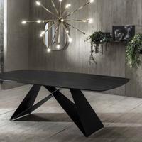 TAVOLO 110X220  THANOS CERAMICA EFFETTO PORTORO