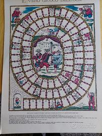 ANTICHI GIOCHI DELL'OCA, 10 grandi stampe cm 50x35