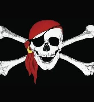 Bandiera Pirata con teschio 