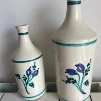Coppia bottiglie ceramica Grottaglie