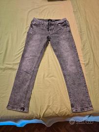 Jeans skinny grigio 