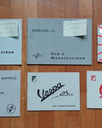 PIAGGIO VESPA LAMBRETTA LIBRETTO USO MANUTENZIONE