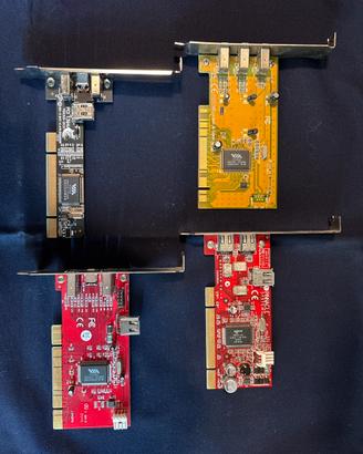 Lotto 4 schede firewire- pci