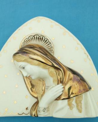 Placca bassorilievo Madonna "La Colonnata" 