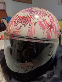 Casco moto GREX con farfalle