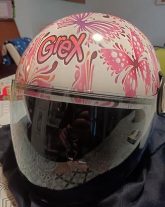Casco moto GREX con farfalle
