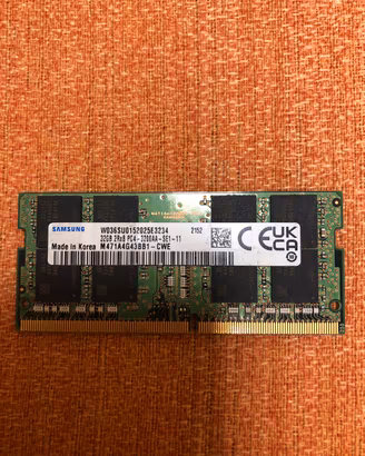 32gb ddr4 samsung pc4 sodimm 3200 samsung ram