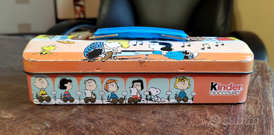 Scatola Latta PEANUTS KINDER Cioccolato Vintage