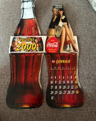 Calendario anno 2000 e barattoli COCA-COLA