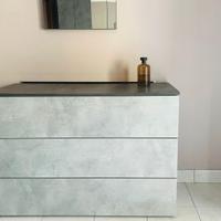 Cassettiera 250×200×50 + 2 Comodini 50×30x40