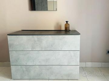 Cassettiera 250×200×50 + 2 Comodini 50×30x40