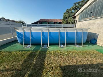 Piscina fuori terra New Plast 6x3m + ricambi nuovi