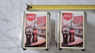 2 Porta tavaglioli Coca Cola Vintage