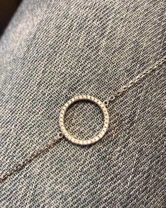 Bracciale in argento con zirconi