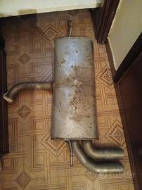 Linea di scarico completa con silenziatore