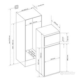 Frigorifero da incasso