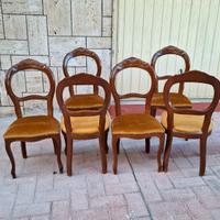 SEDIE 6 IN LEGNO. FUORIGROTTA.