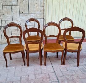 SEDIE 6 IN LEGNO. FUORIGROTTA.