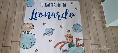 Striscione Piccolo Principe Battesimo