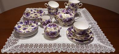 servizio da thè in porcellana