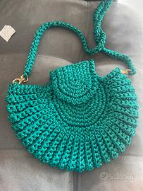 Borsa nuova fatta a mano, in filo nautico,