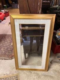 Grande cornice in legno con vetro 112x67 cm