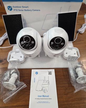 Telecamera Wi-Fi a Batteria con Pannello  Kit 2PZ