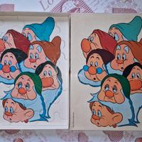 Puzzle sette nani per bambini (circa 30 pezzi)