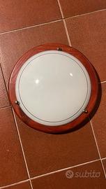 Plafoniera in legno