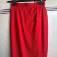 Gonna rossa a tubino