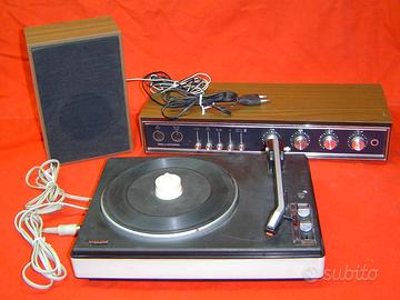 GIRADISCHI PHILIPS 214 CON AMPLIFICATORE E 1 CASSA