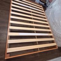Struttura letto legno Rovere 140 x 200 1p.e 1/2