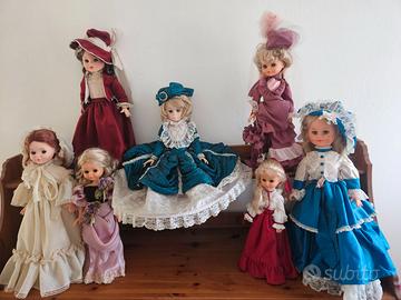 Lotto bambole vintage Furga Gabar Zanini Zambelli