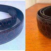 Cintura in vera pelle Coccodrillo Unisex