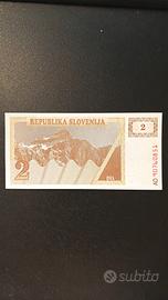 Slovenia - Biglietto da collezione 2 Tolarja 1990