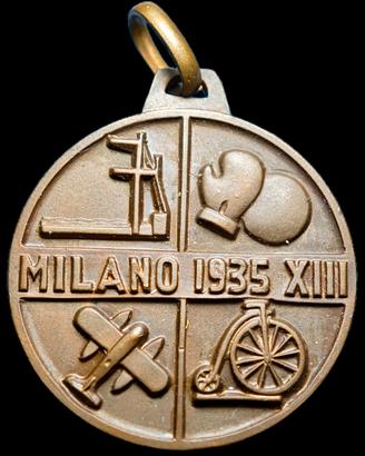 Medaglia Mostra dello Sport Milano 1935 Ø27mm Rara
