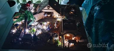 PRESEPE FATTO A MANO CON LUCI LED