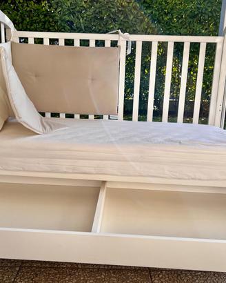 Lettino Foppapedretti + materasso + coprimaterasso